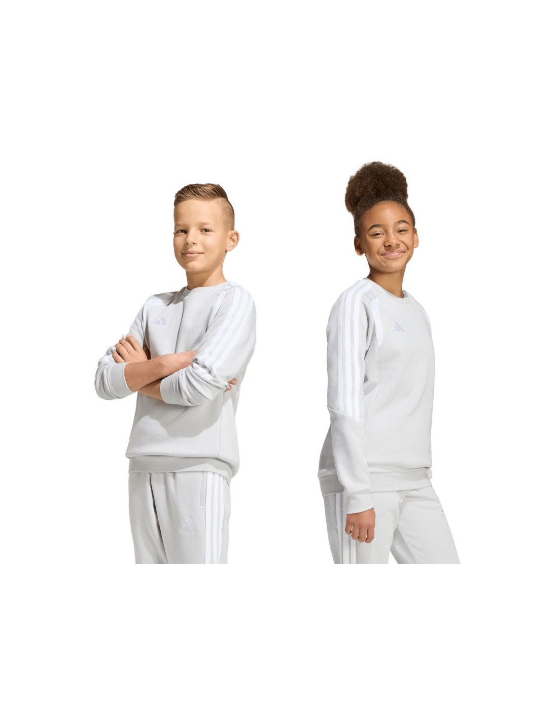 adidas Tiro 26 League Sweat Crew gray kids' sweatshirt KF5823