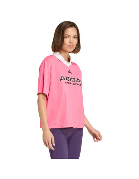 Adidas Tiro Q4 women's tshirt pink JN2747