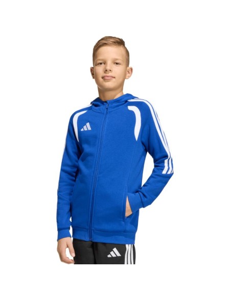 adidas Tiro 26 League Sweat Full Zip Hoodie for Kids Blue KF9102