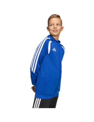 adidas Tiro 26 League Sweat Full Zip Hoodie for Kids Blue KF9102