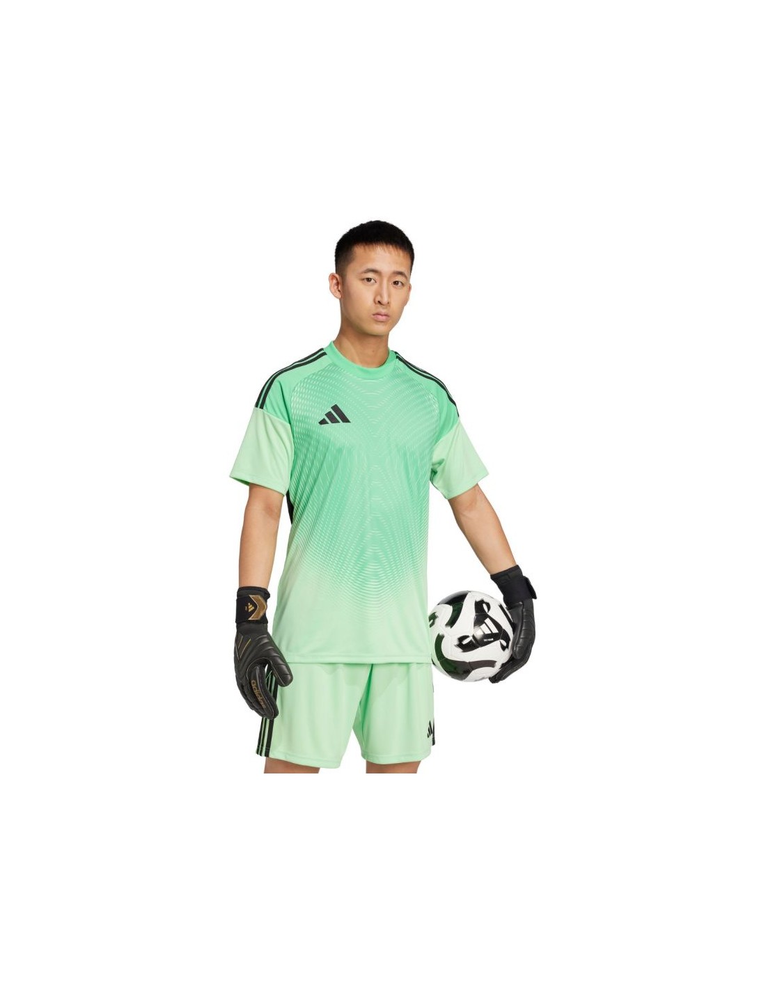 adidas Tiro 25 Competition Jersey Short Sleeve Men's Goalkeeper Jersey Green JI9716