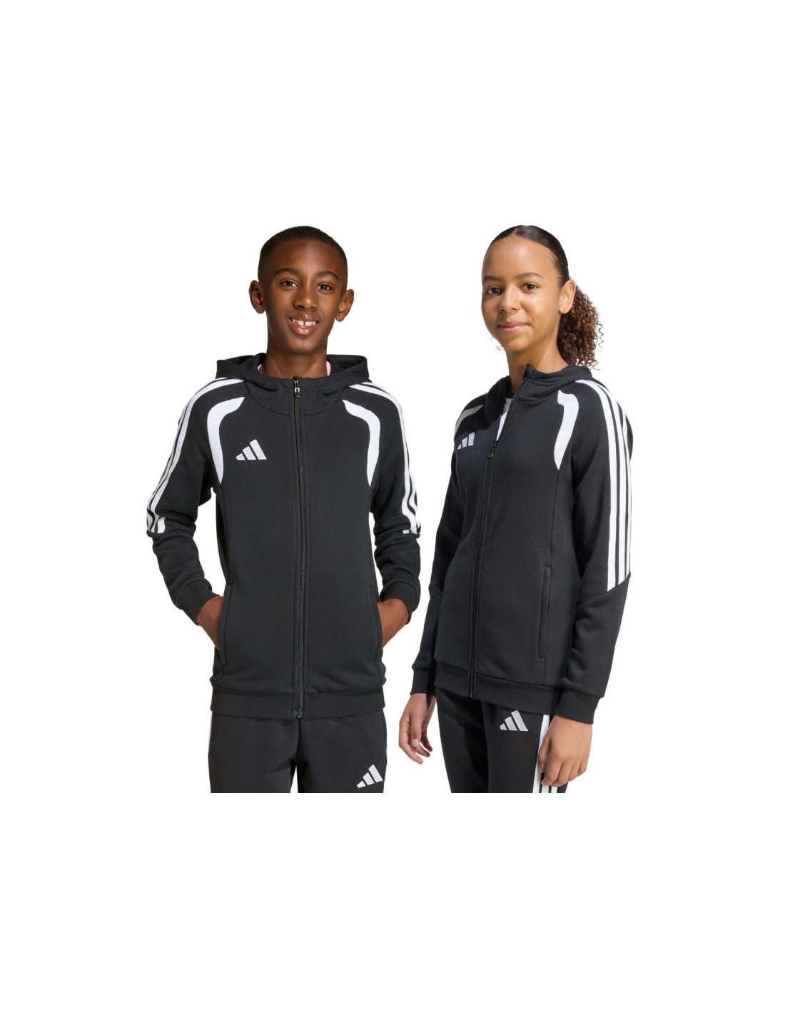 adidas Tiro 26 League Sweat Full Zip Hoodie for Kids Black KF3324