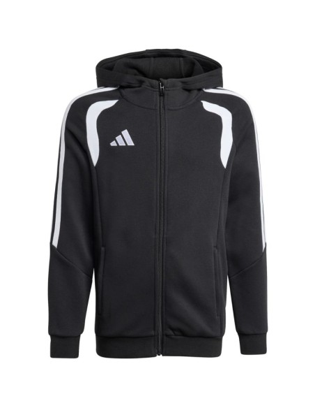 adidas Tiro 26 League Sweat Full Zip Hoodie for Kids Black KF3324
