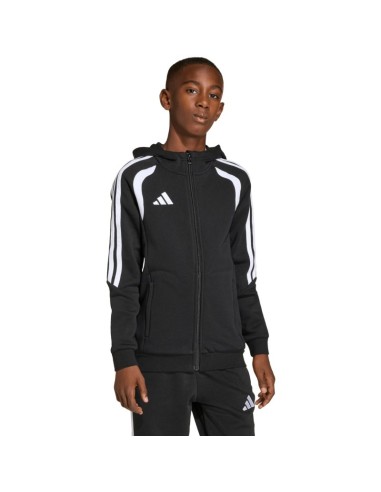 adidas Tiro 26 League Sweat Full Zip Hoodie for Kids Black KF3324
