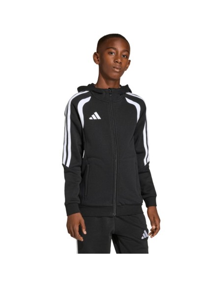 adidas Tiro 26 League Sweat Full Zip Hoodie for Kids Black KF3324