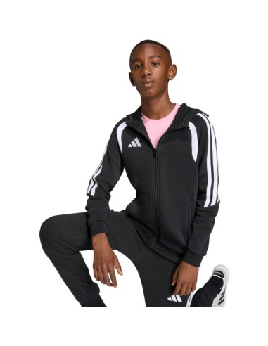 adidas Tiro 26 League Sweat Full Zip Hoodie for Kids Black KF3324