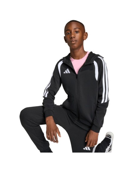 adidas Tiro 26 League Sweat Full Zip Hoodie for Kids Black KF3324