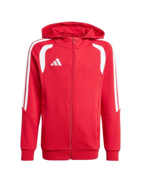 adidas Tiro 26 League Sweat Full Zip Hoodie for Kids Red KF9101