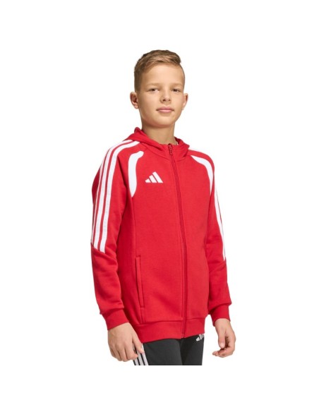 adidas Tiro 26 League Sweat Full Zip Hoodie for Kids Red KF9101