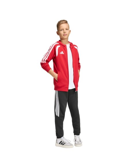 adidas Tiro 26 League Sweat Full Zip Hoodie for Kids Red KF9101