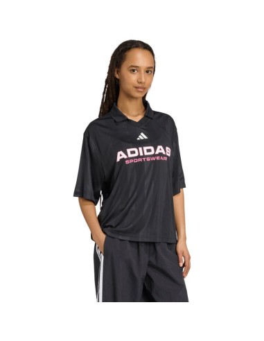 adidas Tiro Q4 Polo Women's TShirt Black JN2749