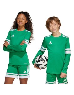 adidas Squadra 25 Long Sleeve Kids TShirt Green JN7491
