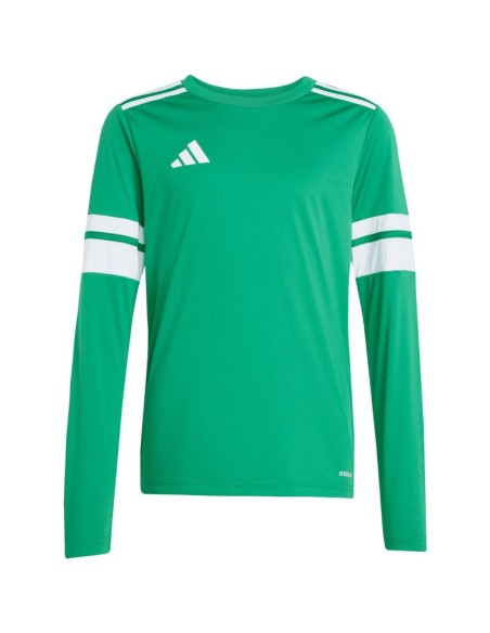 adidas Squadra 25 Long Sleeve Kids TShirt Green JN7491