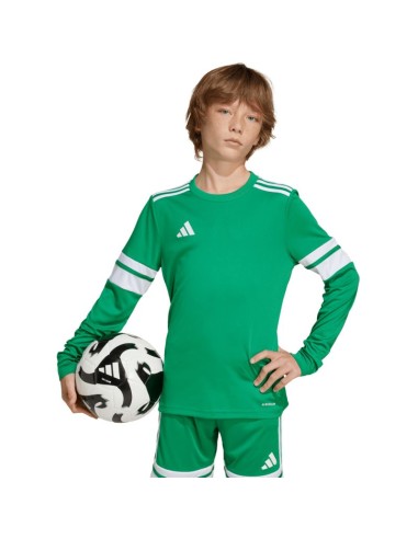 adidas Squadra 25 Long Sleeve Kids TShirt Green JN7491