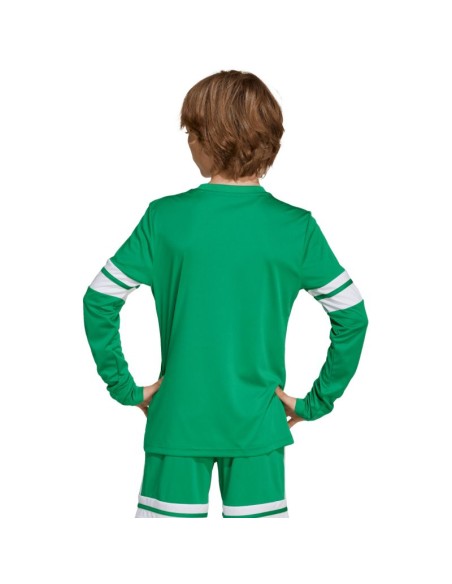 adidas Squadra 25 Long Sleeve Kids TShirt Green JN7491