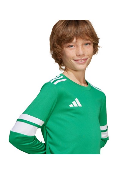 adidas Squadra 25 Long Sleeve Kids TShirt Green JN7491
