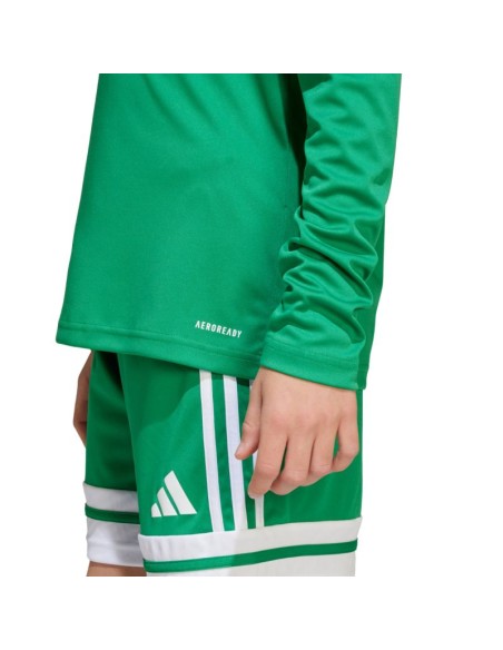 adidas Squadra 25 Long Sleeve Kids TShirt Green JN7491