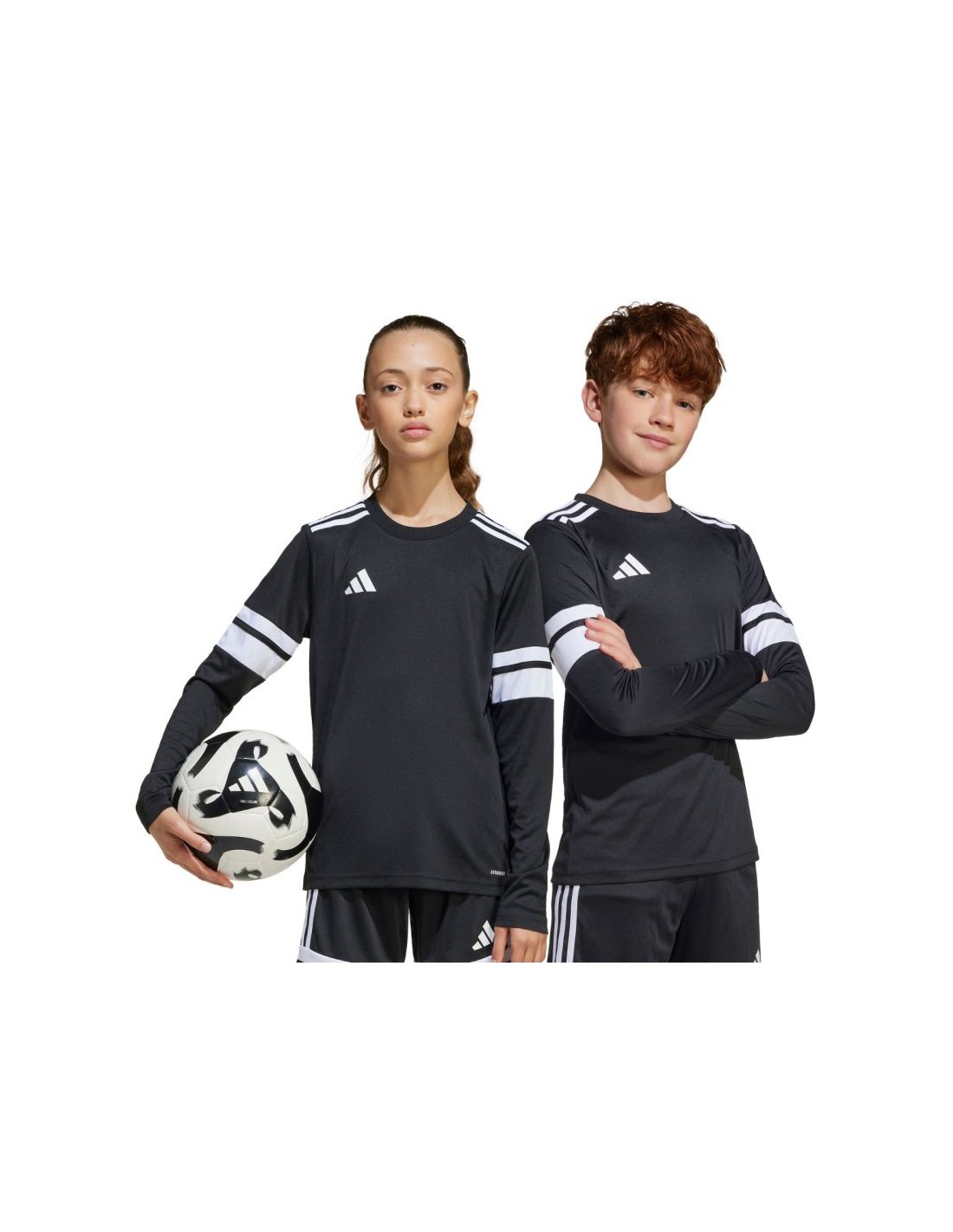 adidas Squadra 25 Long Sleeve Jersey for Kids Black and