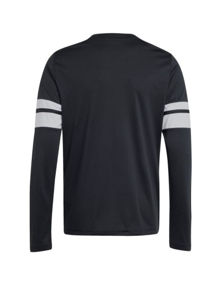 adidas Squadra 25 Long Sleeve Jersey for Kids Black and White JJ0047
