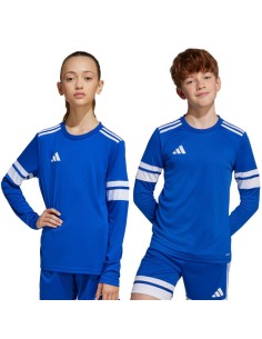 adidas Squadra 25 Long Sleeve Kids TShirt Blue JJ0046