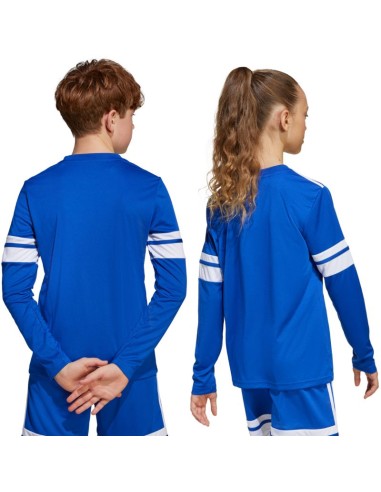 adidas Squadra 25 Long Sleeve Kids TShirt Blue JJ0046