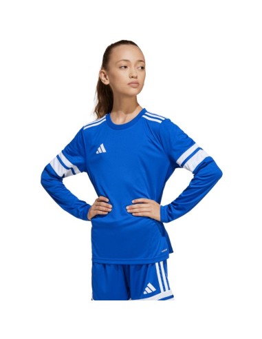 adidas Squadra 25 Long Sleeve Kids TShirt Blue JJ0046