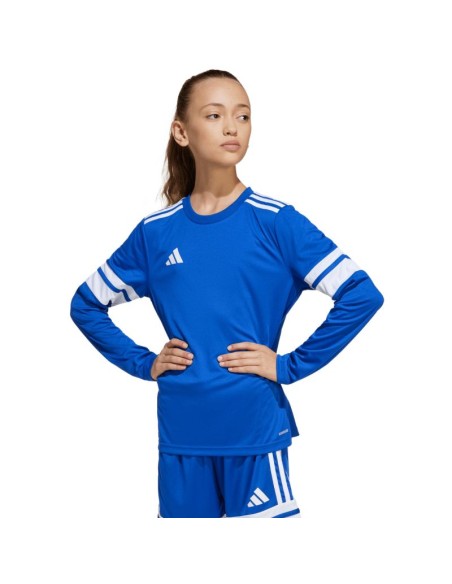 adidas Squadra 25 Long Sleeve Kids TShirt Blue JJ0046