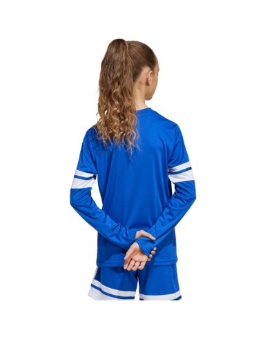 adidas Squadra 25 Long Sleeve Kids TShirt Blue JJ0046