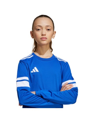 adidas Squadra 25 Long Sleeve Kids TShirt Blue JJ0046