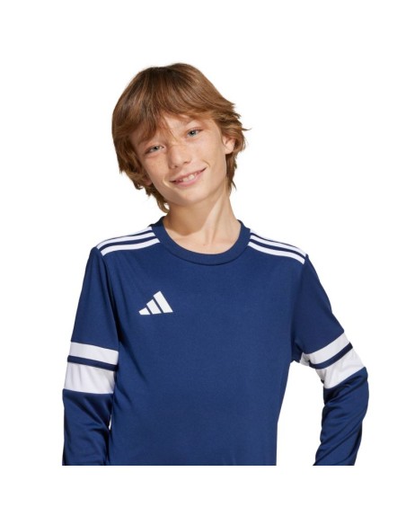 adidas Squadra 25 Long Sleeve Navy Blue Kids TShirt JJ0049