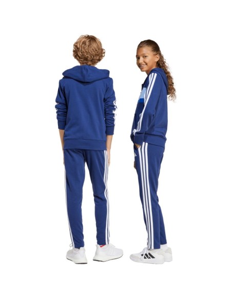 adidas Seasonal Essentials Tiberio 3Stripes French Terry Tracksuit for Kids Navy Blue JI6035