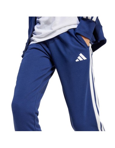 adidas Seasonal Essentials Tiberio 3Stripes French Terry Tracksuit for Kids Navy Blue JI6035