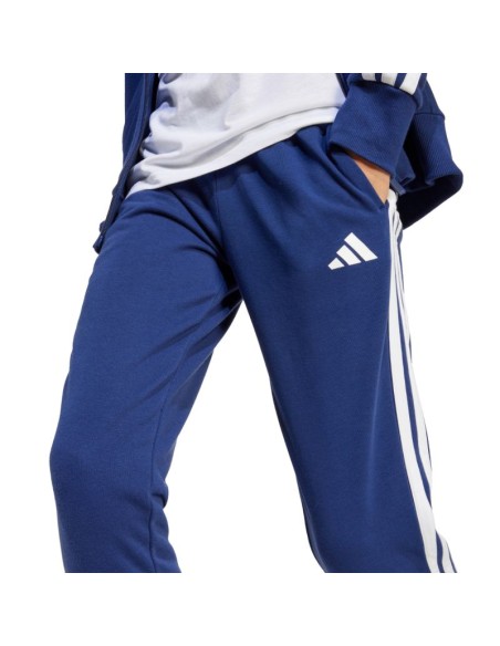 adidas Seasonal Essentials Tiberio 3Stripes French Terry Tracksuit for Kids Navy Blue JI6035