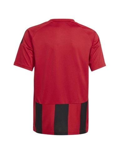 adidas Striped 24 Kids TShirt Red and Black IW2131