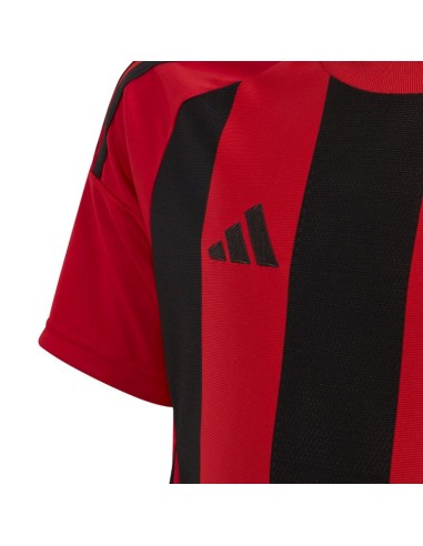 adidas Striped 24 Kids TShirt Red and Black IW2131
