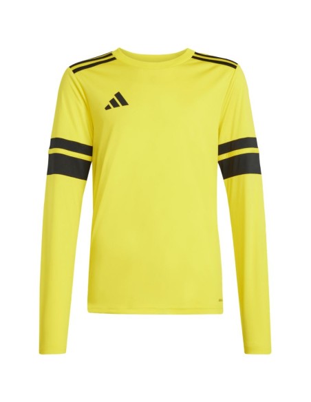 adidas Squadra 25 Long Sleeve Kids TShirt Yellow JJ0043