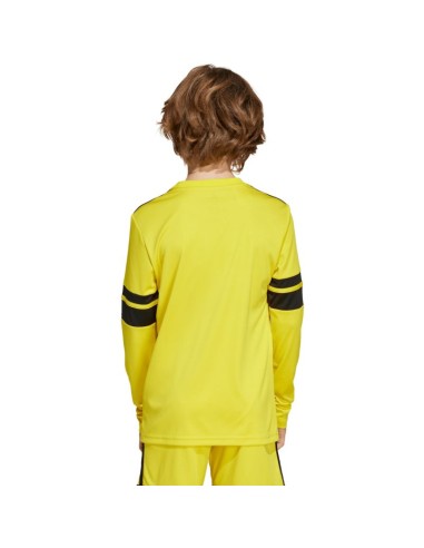 adidas Squadra 25 Long Sleeve Kids TShirt Yellow JJ0043