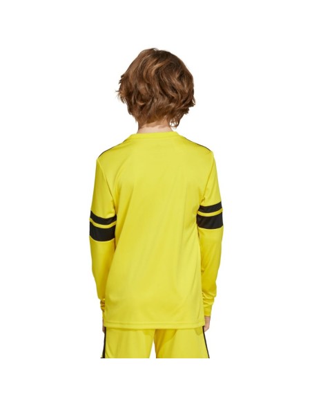 adidas Squadra 25 Long Sleeve Kids TShirt Yellow JJ0043