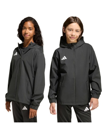 adidas Entrada 26 All Weather Kids Jacket Black JZ9104