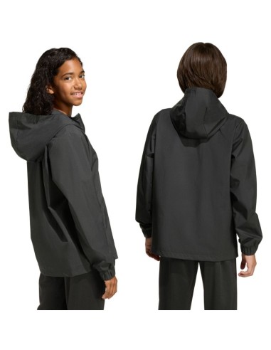 adidas Entrada 26 All Weather Kids Jacket Black JZ9104