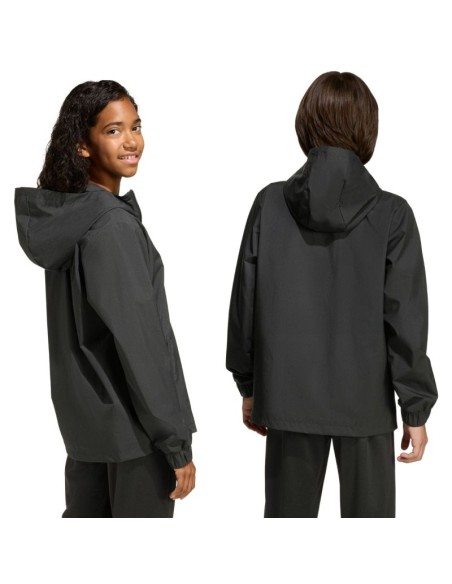 adidas Entrada 26 All Weather Kids Jacket Black JZ9104