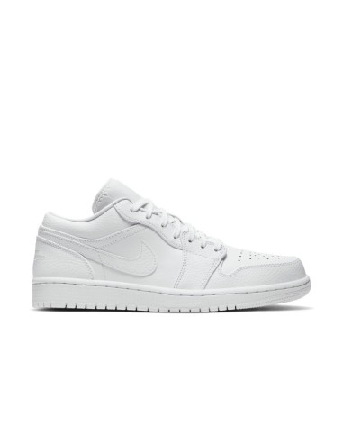 Jordan 1 Low Triple White Tumbled Leather 553558130 MBS