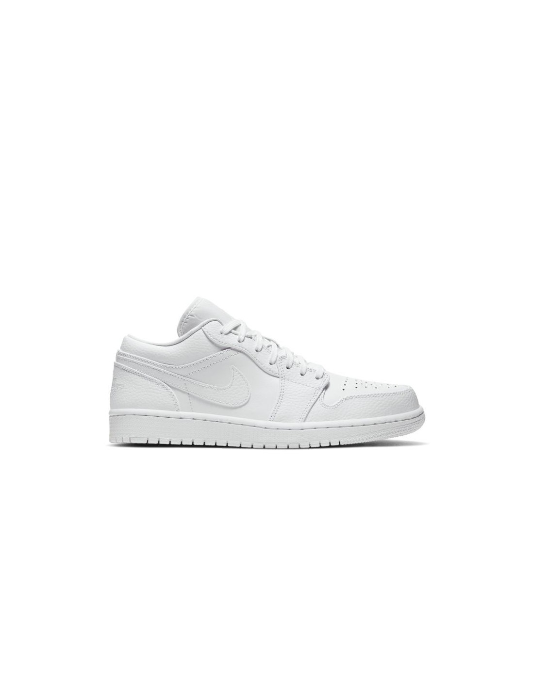 Jordan 1 Low Triple White Tumbled Leather 553558130 MBS