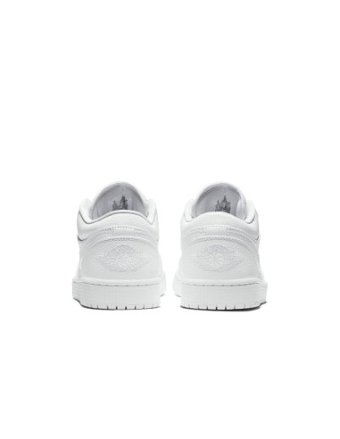 Jordan 1 Low Triple White Tumbled Leather 553558130 MBS
