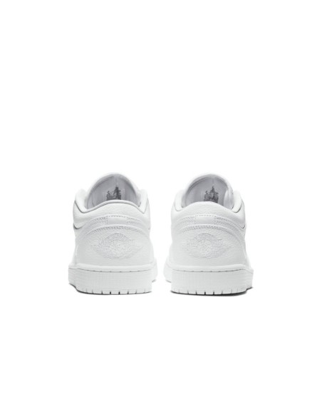 Jordan 1 Low Triple White Tumbled Leather 553558130 MBS