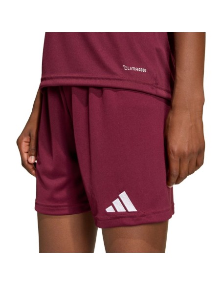 adidas Entrada 26 burgundy kids' shorts JZ6527