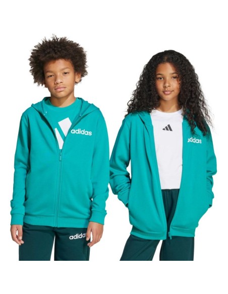 Adidas Essentials green kids tracksuit JN2427