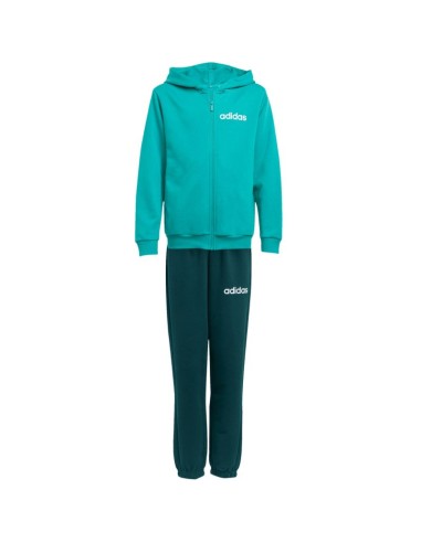 Adidas Essentials green kids tracksuit JN2427