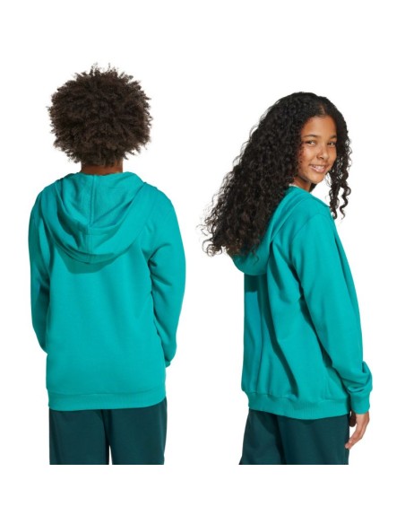 Adidas Essentials green kids tracksuit JN2427
