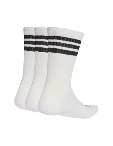 Adidas 3Stripes Cushioned Sportswear Crew 3 pair socks white and black JZ0532